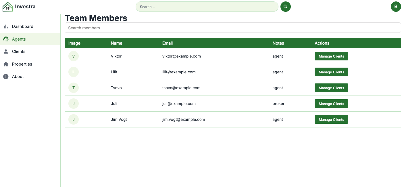 Agent Dashboard